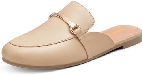 Backless loafer mule in nude