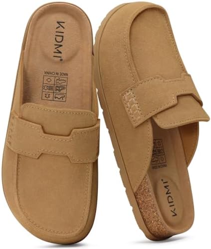Closed toe clog mule in chestnut