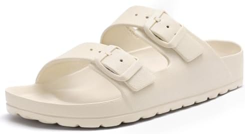 EVA beach sandal in cream white