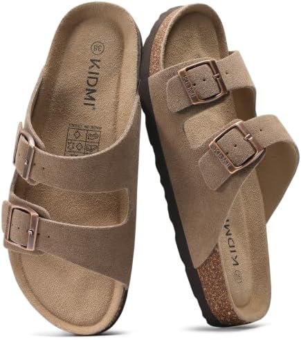Everyday cork sandal in mocha suede
