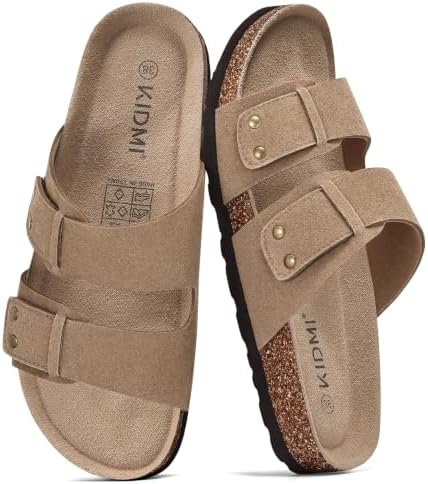 Everyday cork sandal in velcro mocha
