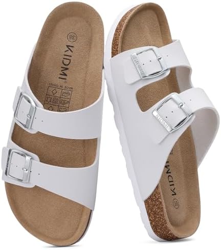 Everyday cork sandal in white