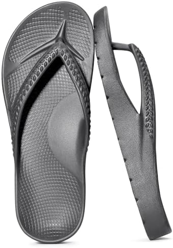 Orthopedic flip flop in grey