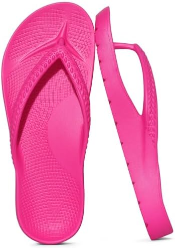 Orthopedic flip flop in hot pink