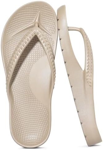 Orthopedic flip flop in khaki