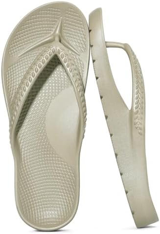 Orthopedic flip flop in sage green