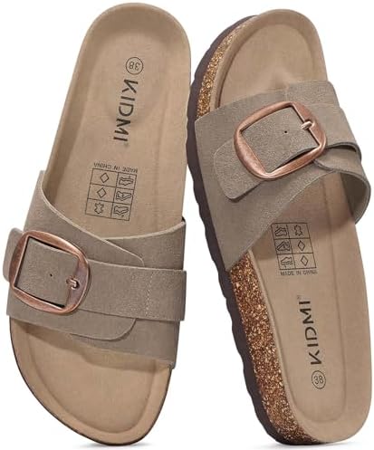 Suede summer slide in mocha