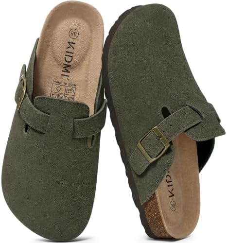 The original suede clog in army green