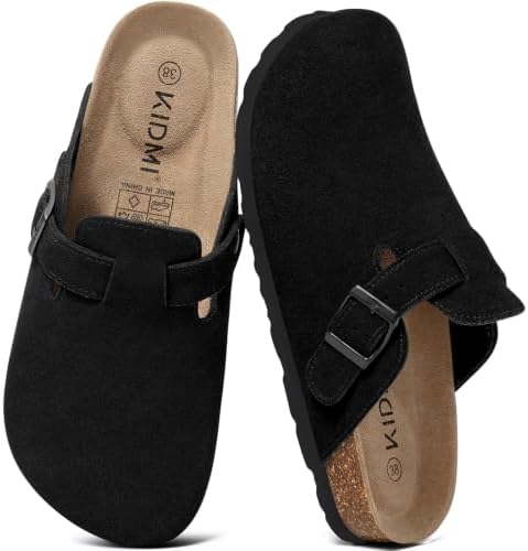 The original suede clog in black