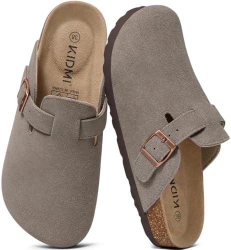 The original suede clog in concrete gray
