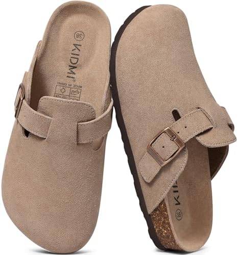 The original suede clog in taupe