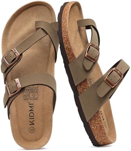 Toe loop sandal in brown
