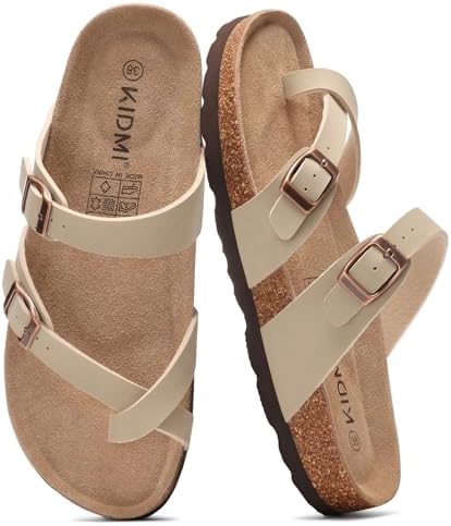 Toe loop sandal in stone