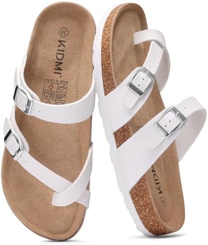 Toe loop sandal in white