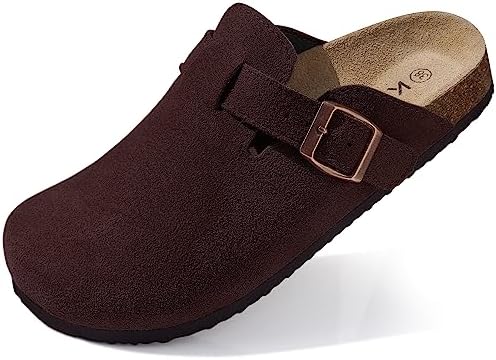 Unisex cork mule in dark coffee